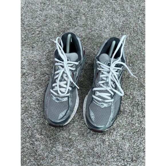 Brooks Women’s 9.5 Addiction 10th Edition Silver Gray Walking Running Shoes - Picture 8 of 9